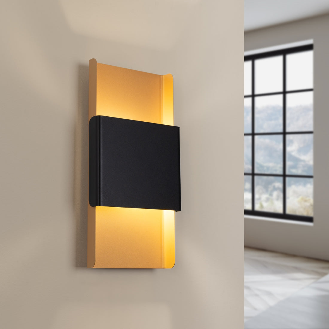 Wandleuchte DURLIN gold/schwarz