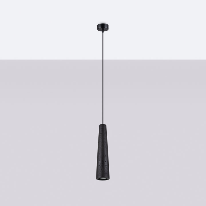 Pendant lamp ELECTRA black concrete