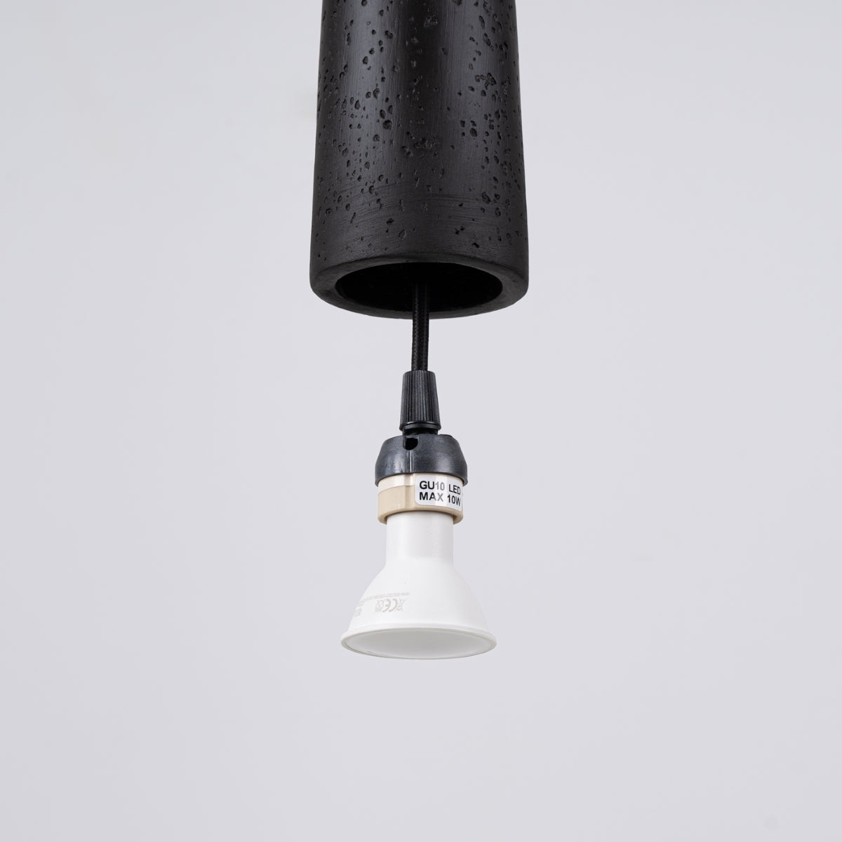 Pendant lamp ELECTRA black concrete