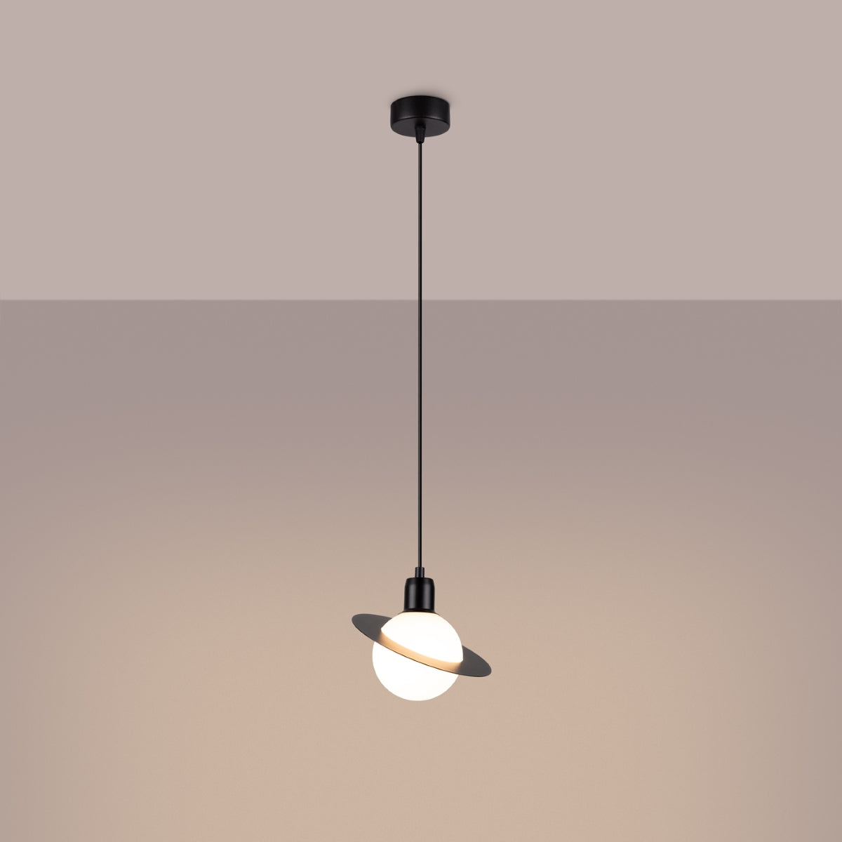 Pendant lamp HYPERION 1 black