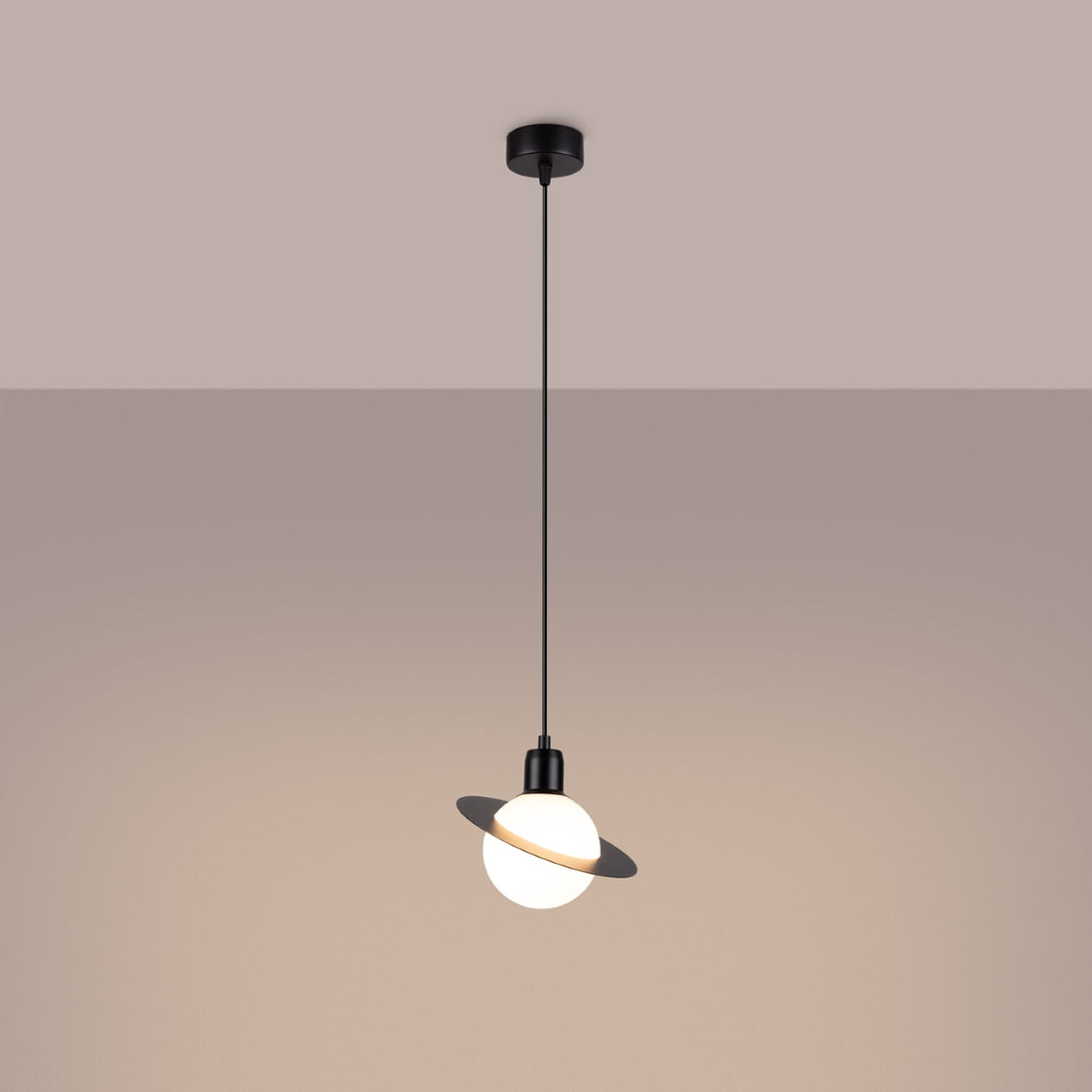Pendant lamp HYPERION 1 black