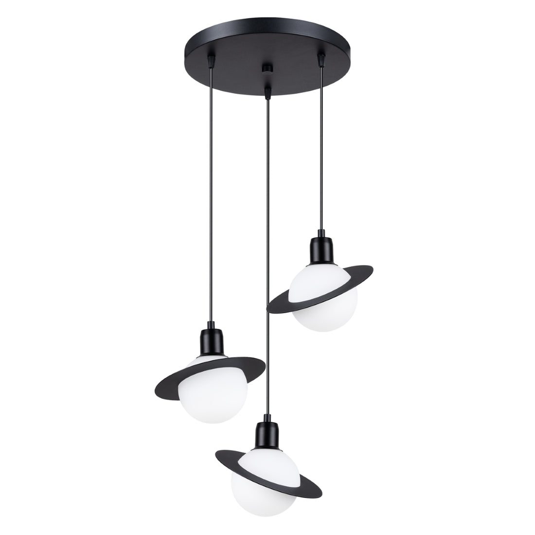Pendant lamp HYPERION 3P black