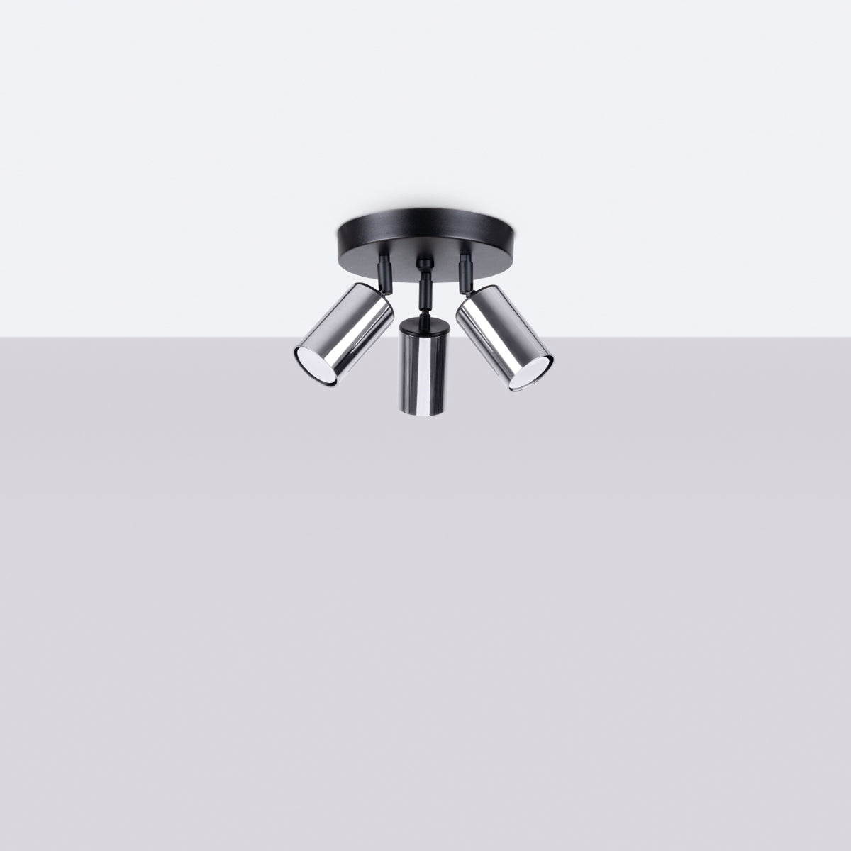 Ceiling lamp WINX 3P black/chrome