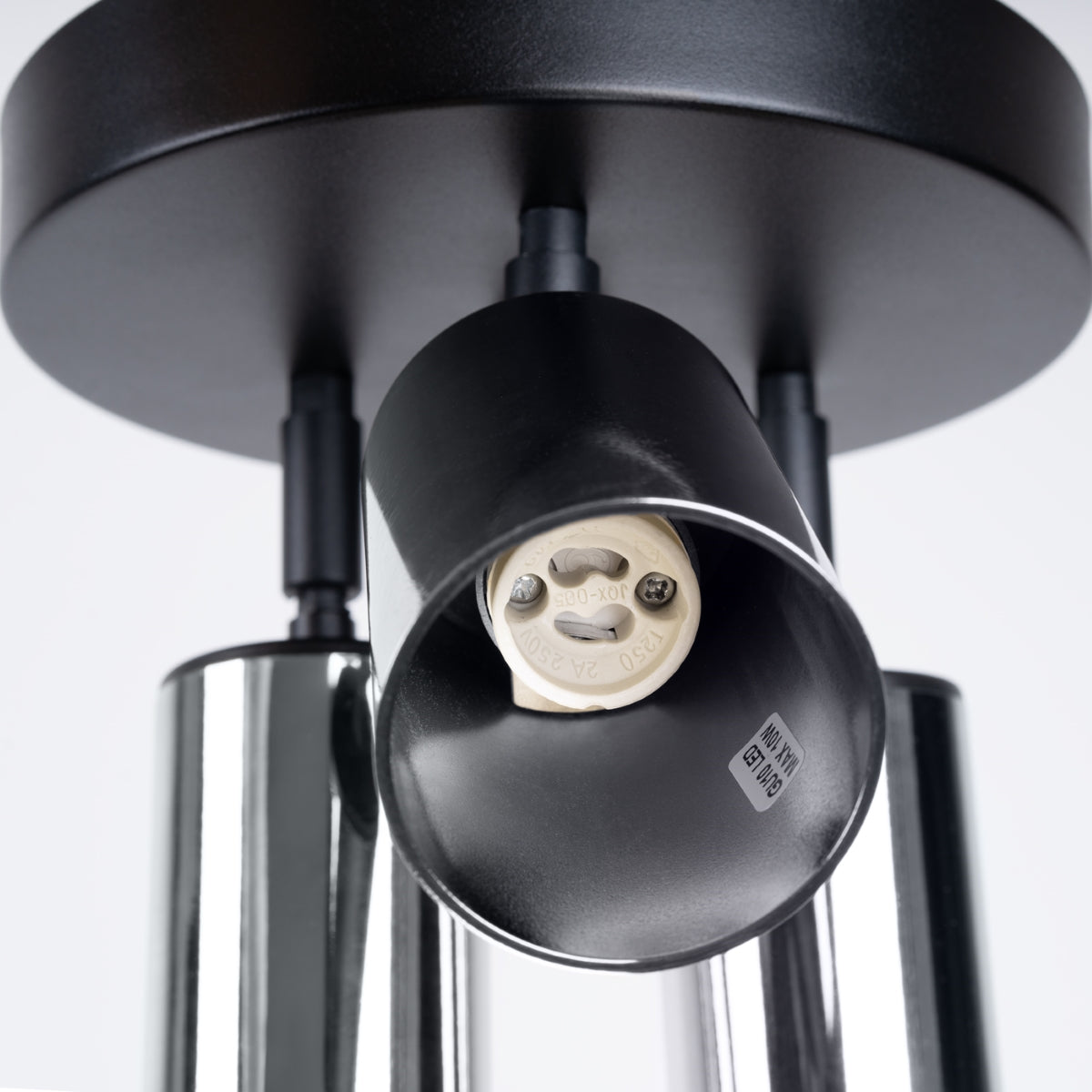 Ceiling lamp WINX 3P black/chrome