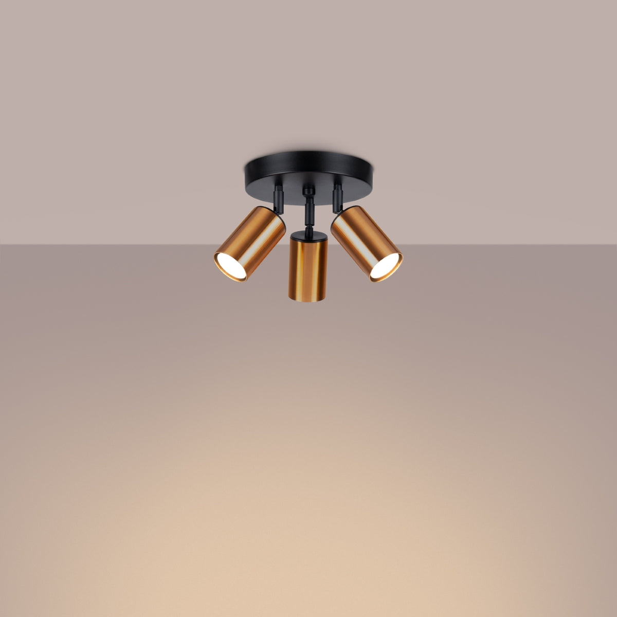 Ceiling lamp WINX 3P black/cooper