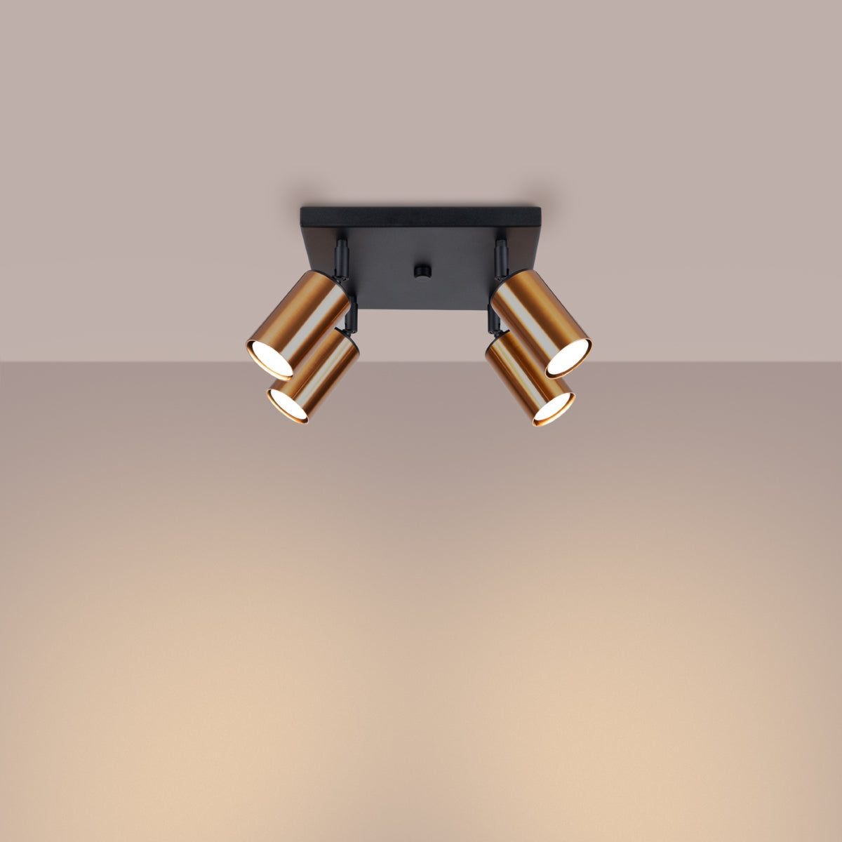 Ceiling lamp WINX 4 black/cooper