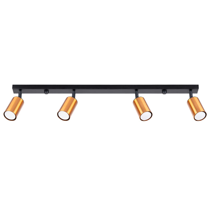 Deckenleuchte WINX 4L schwarz/kupfer