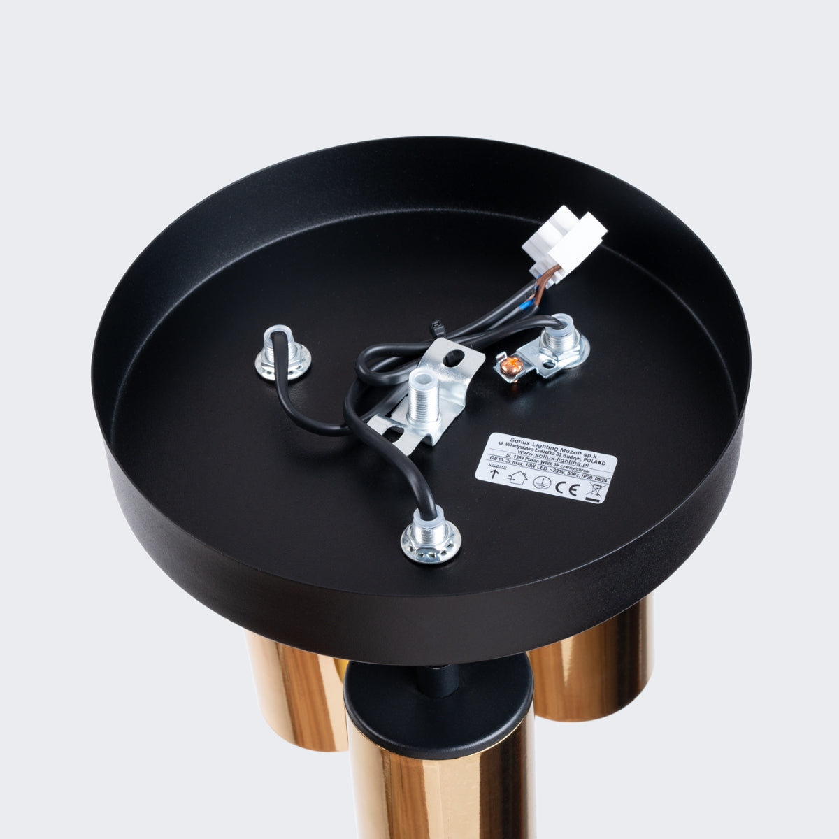 Ceiling lamp WINX 3P black/gold