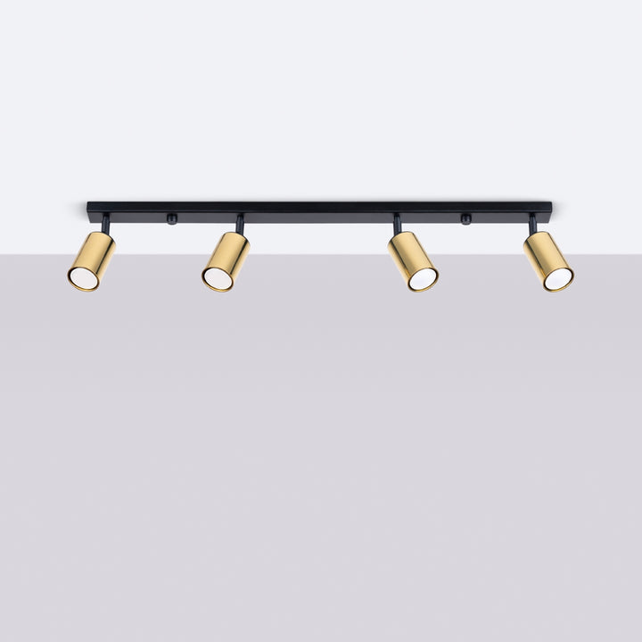 Ceiling lamp WINX 4L black/gold