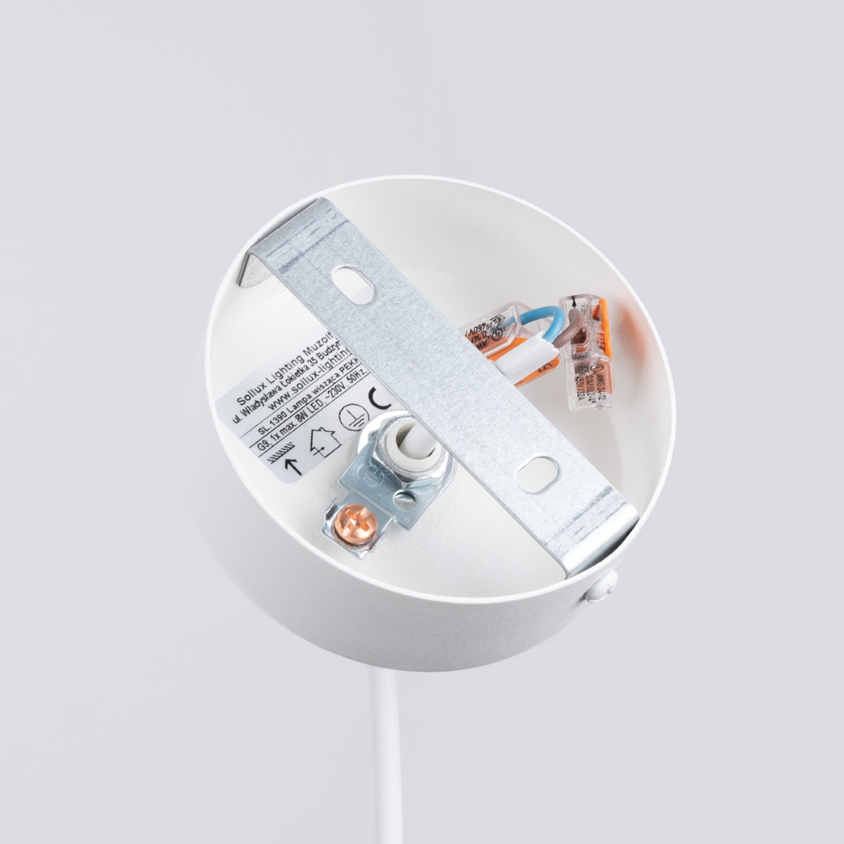 Pendant lamp PEKKA 1 white/natural wood