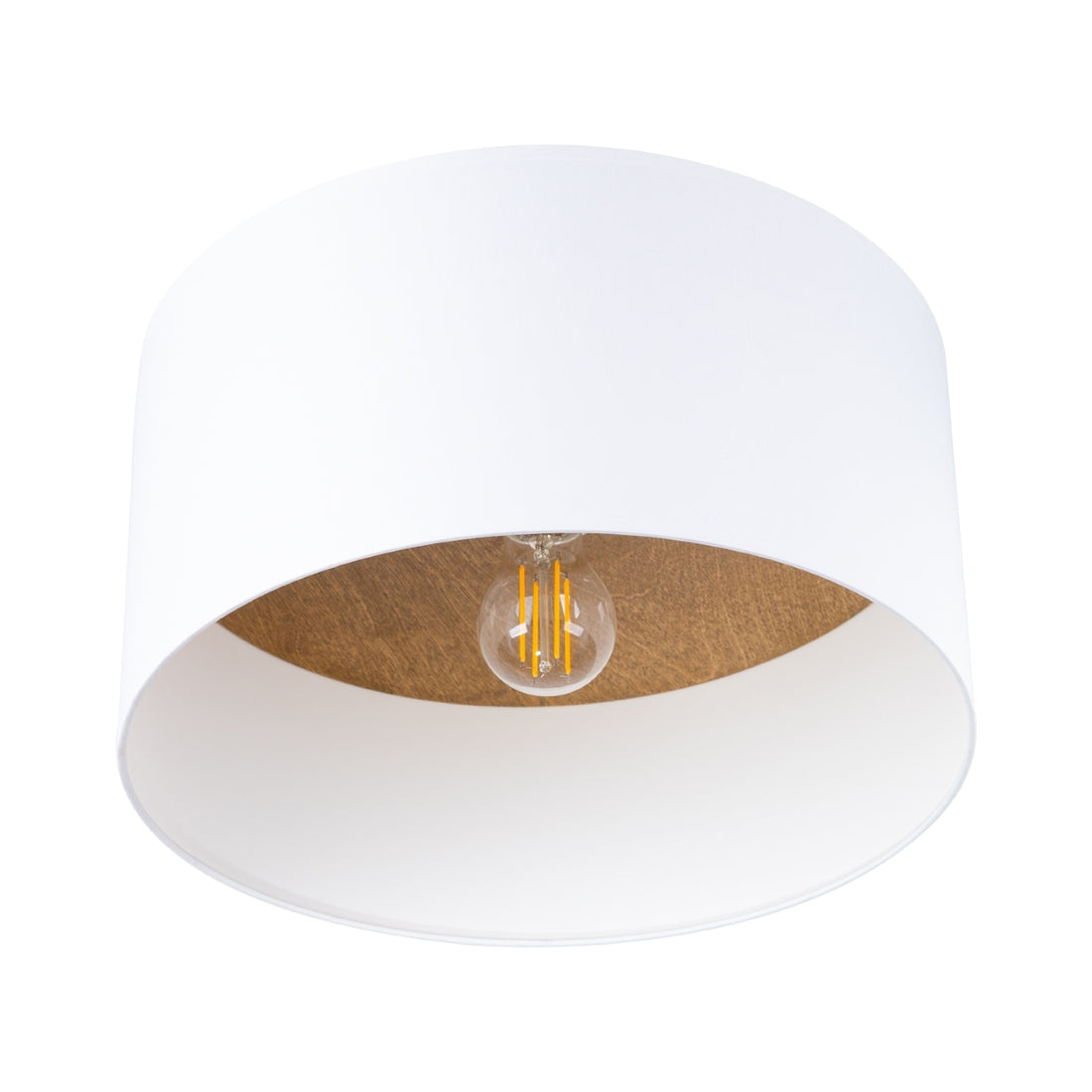 Lampa sufitowa TELESTO biała/jasnobrązowa