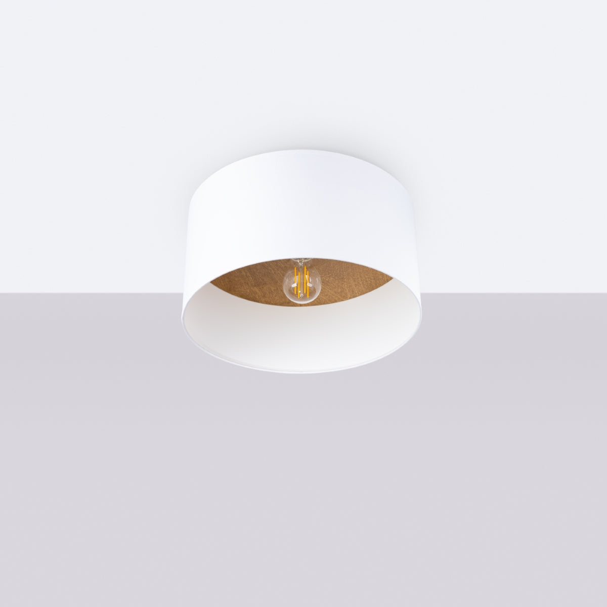 Ceiling lamp TELESTO white/light brown