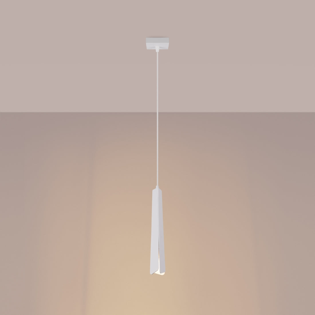Pendant lamp PRYSM 1 white