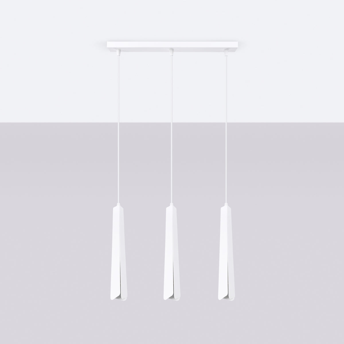 Pendant lamp PRYSM 3L white
