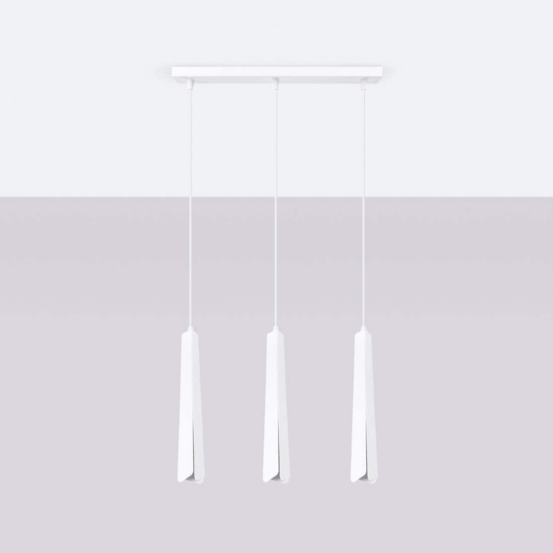 Pendant lamp PRYSM 3L white