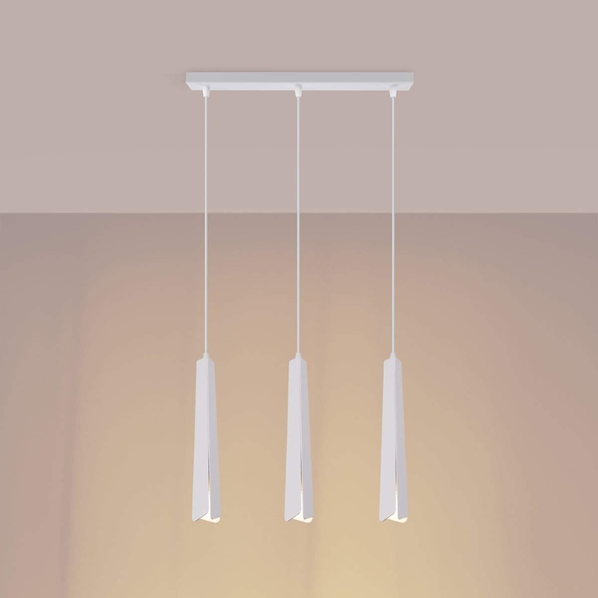 Pendant lamp PRYSM 3L white