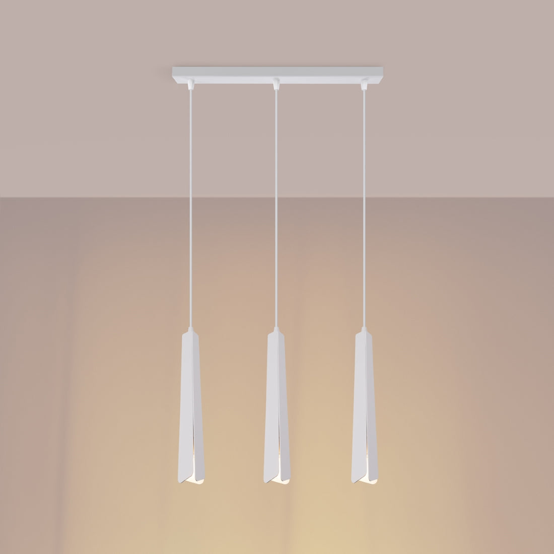 Pendant lamp PRYSM 3L white