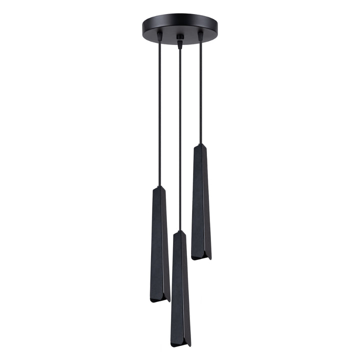 Pendant lamp PRYSM 3P black