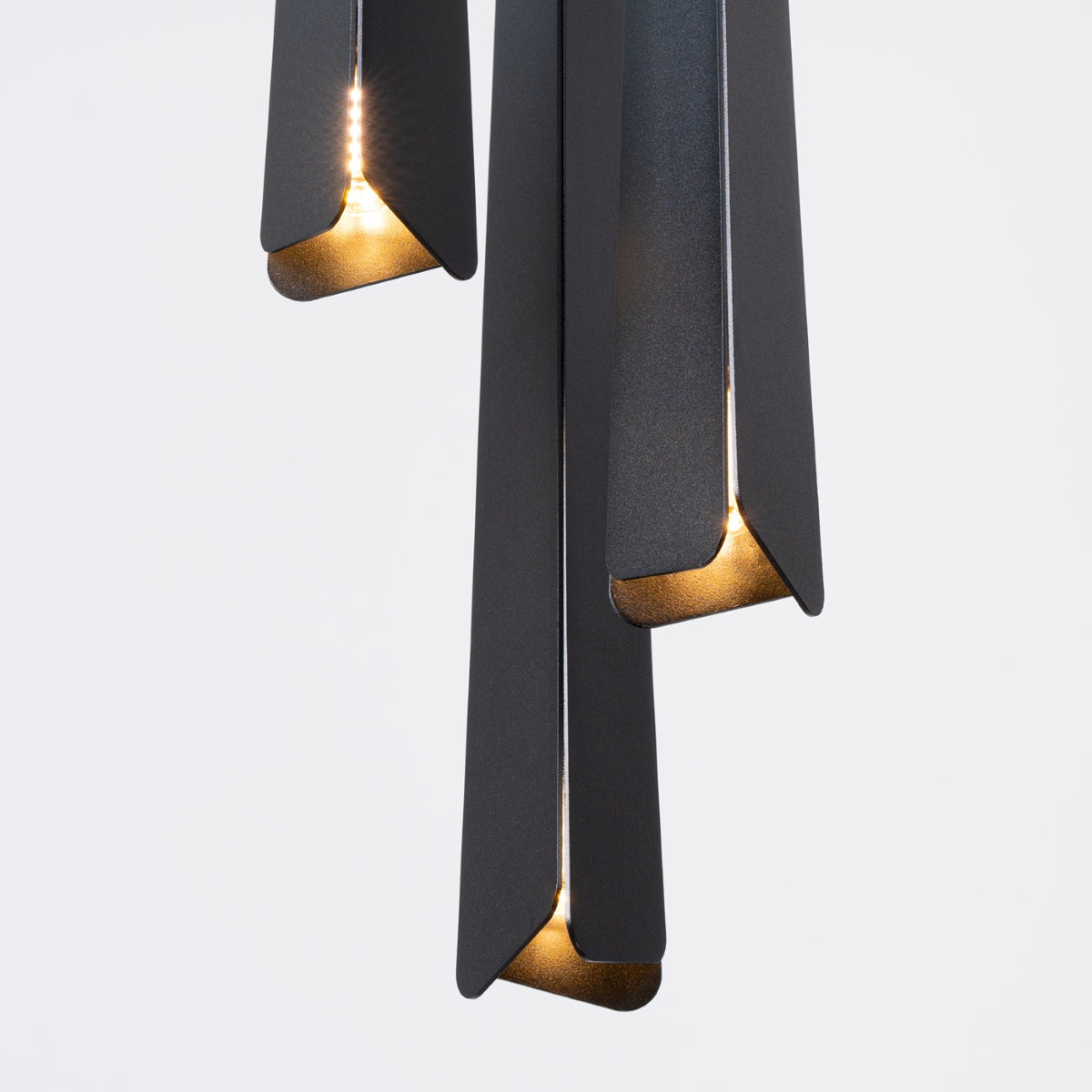 Pendant lamp PRYSM 3P black