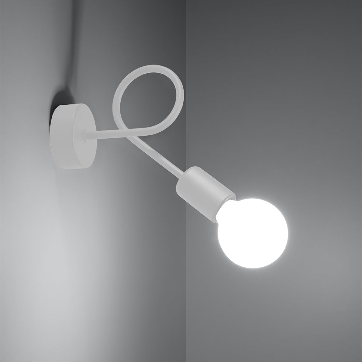 Wall lamp LOOP white