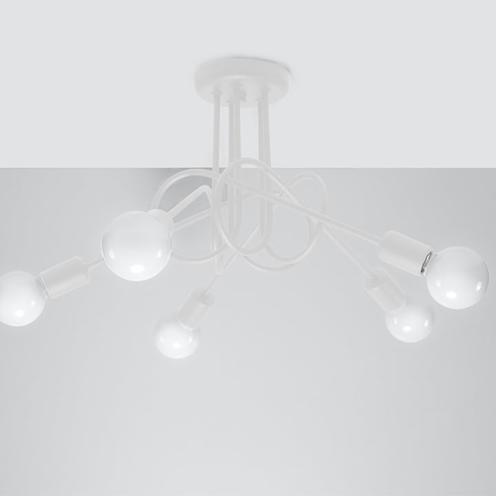 Chandelier LOOP 5 white
