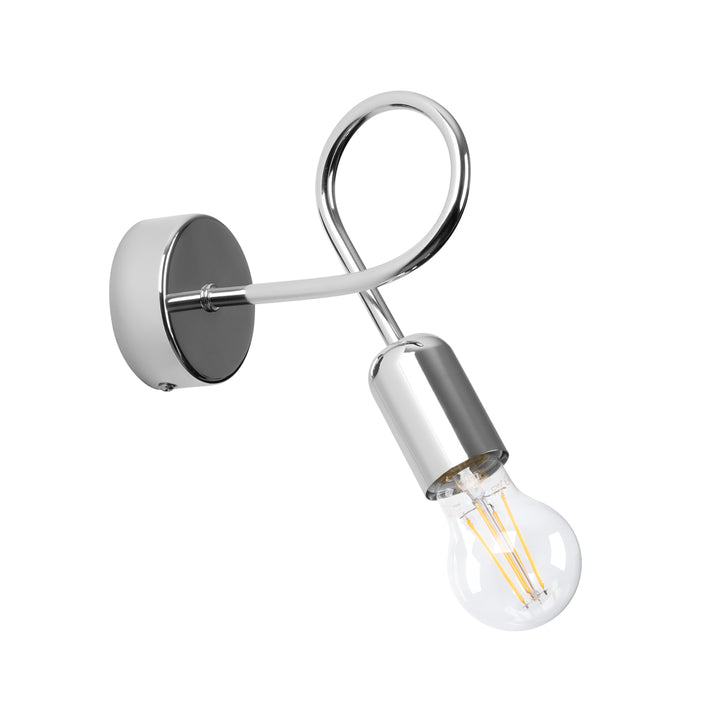 Wandleuchte LOOP Chrom