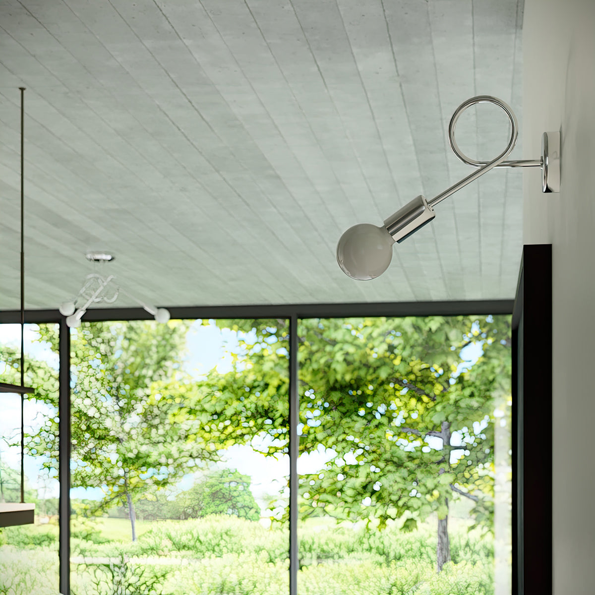 Wall lamp LOOP chrome