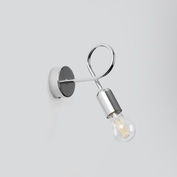 Wandleuchte LOOP Chrom