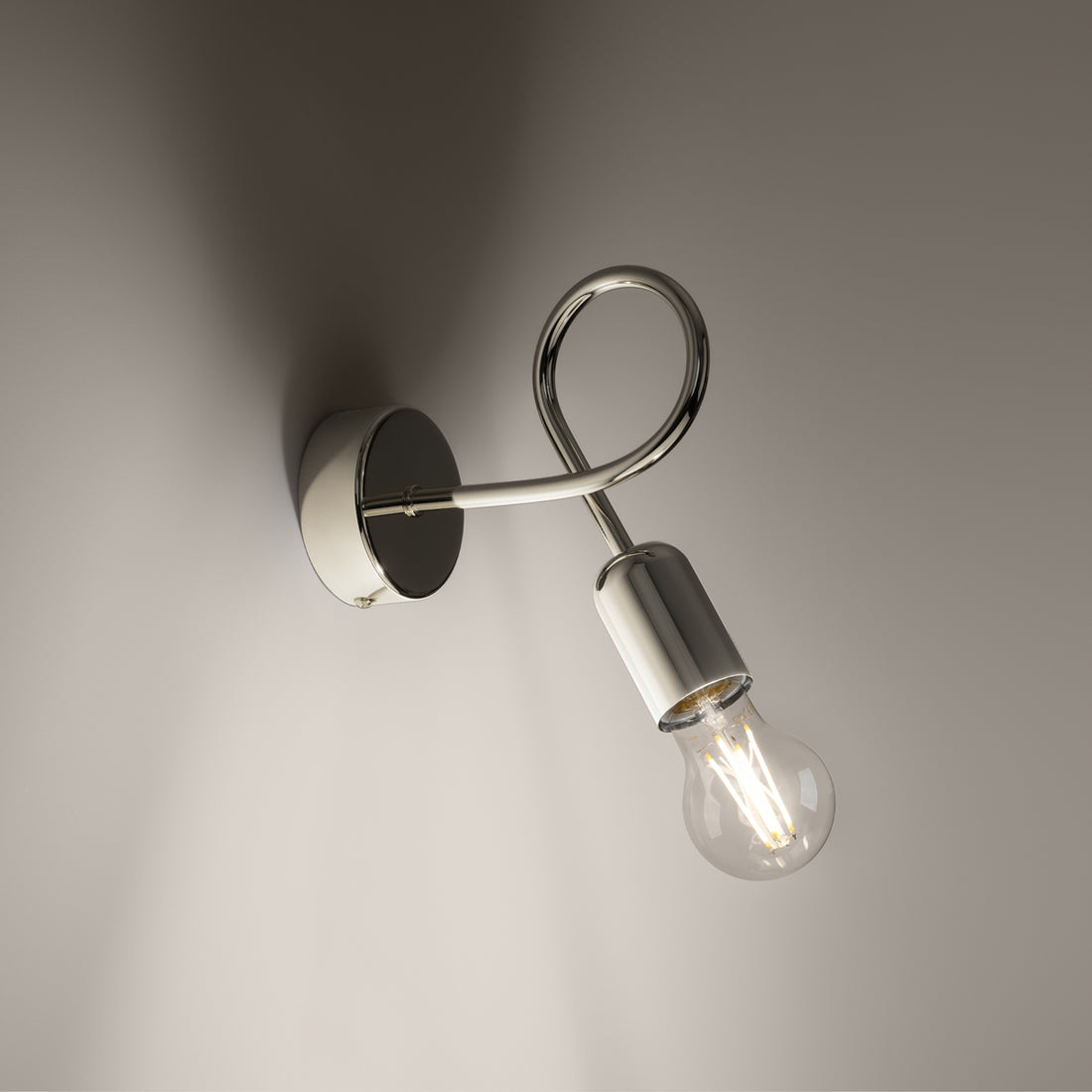 Wandleuchte LOOP Chrom