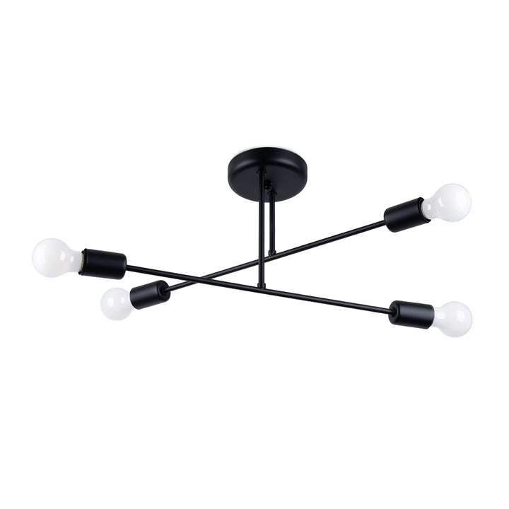 Kronleuchter NORAH 4 schwarz