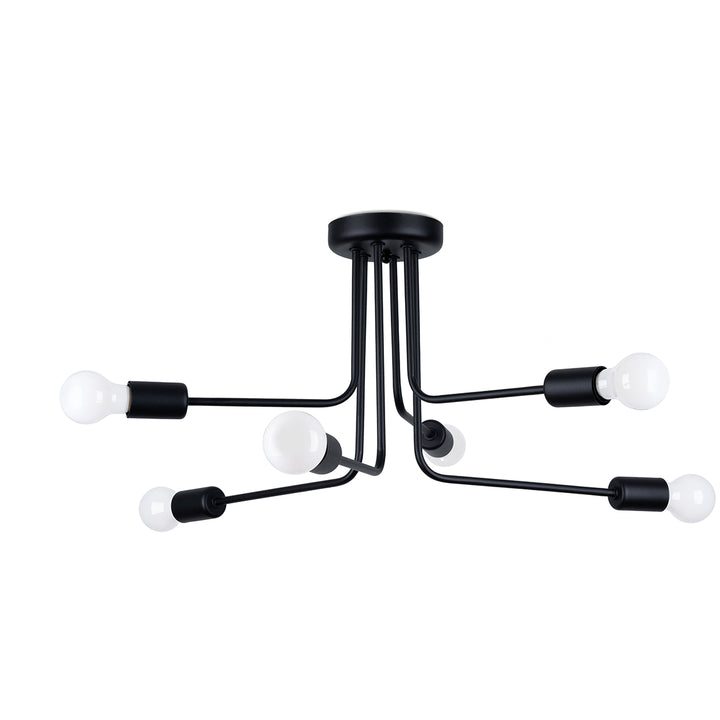 Kronleuchter NORAH 6 schwarz
