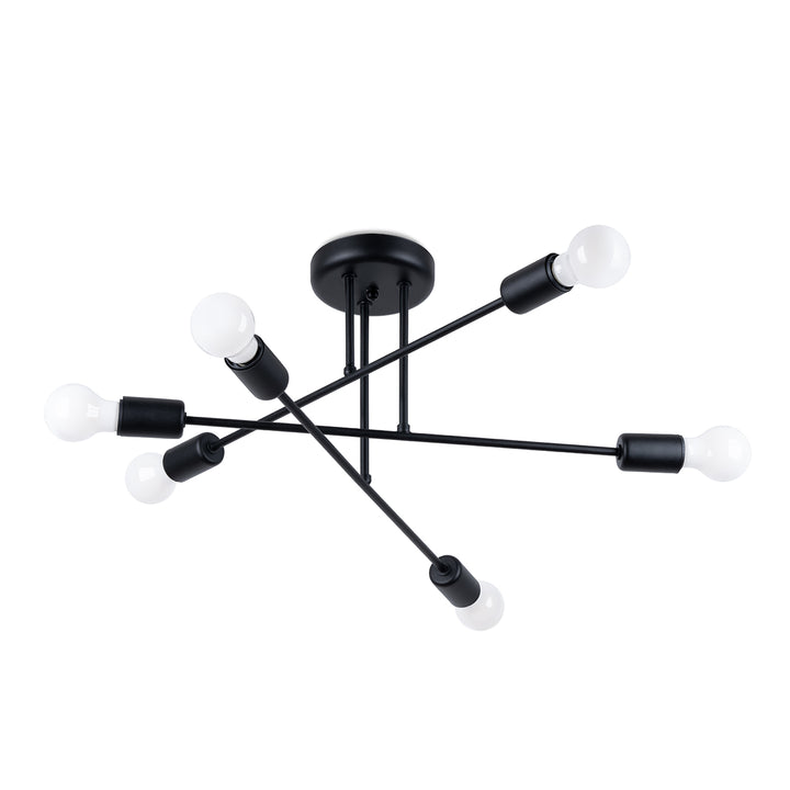 Kronleuchter NORAH 6R schwarz