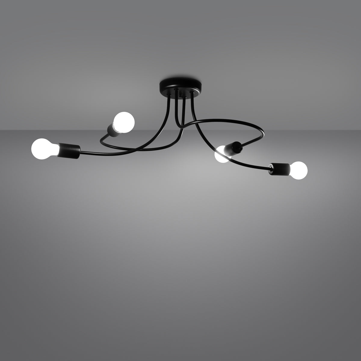 Chandelier LEVAR 4 black