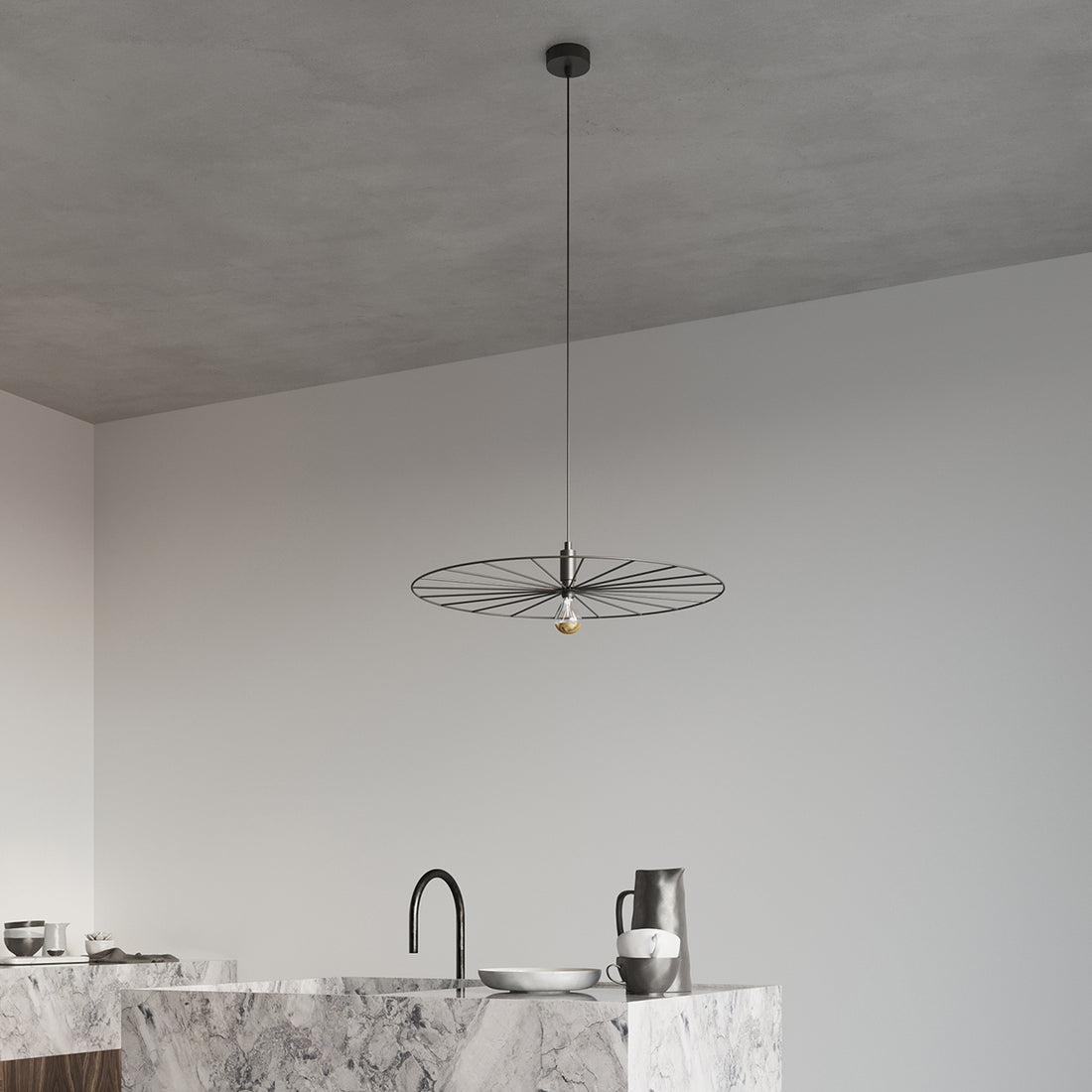 Pendant lamp SIRKEL 60 black