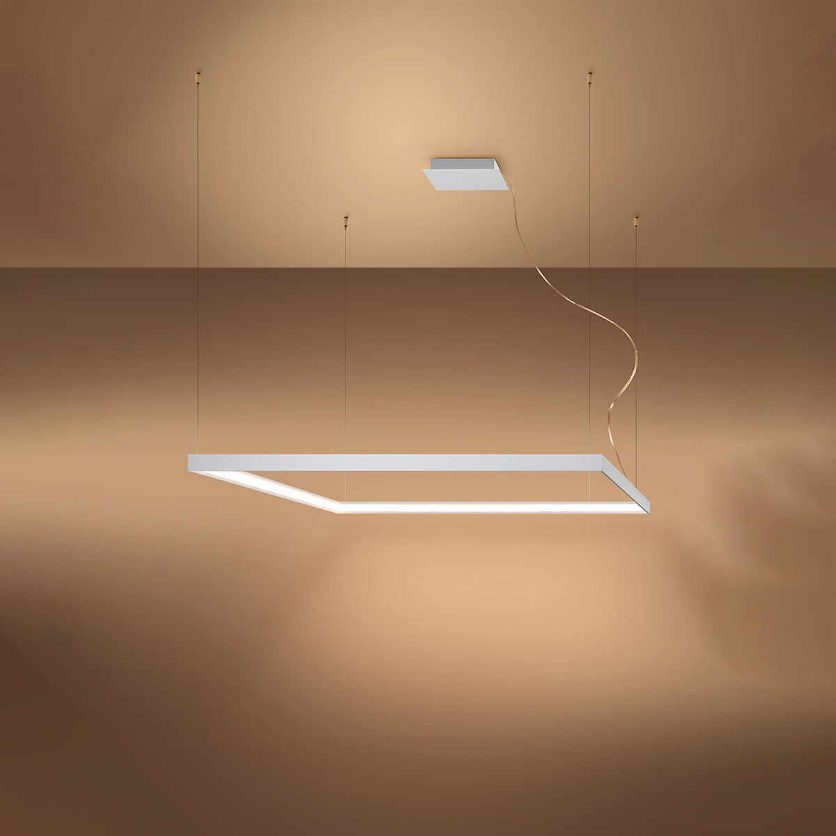 Chandelier NELYA L white 3000K