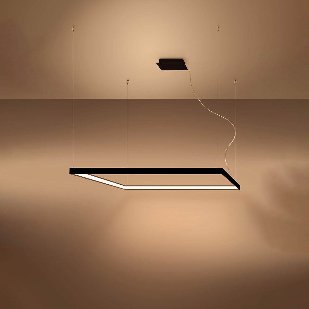 Chandelier NELYA L black 3000K