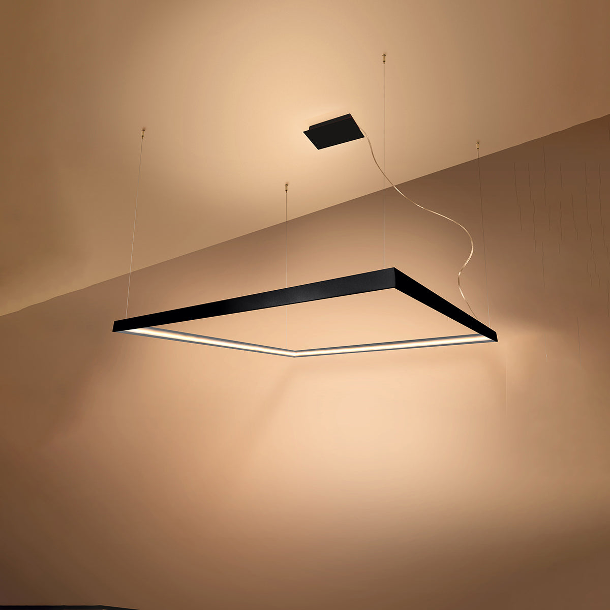 Chandelier NELYA L black 3000K