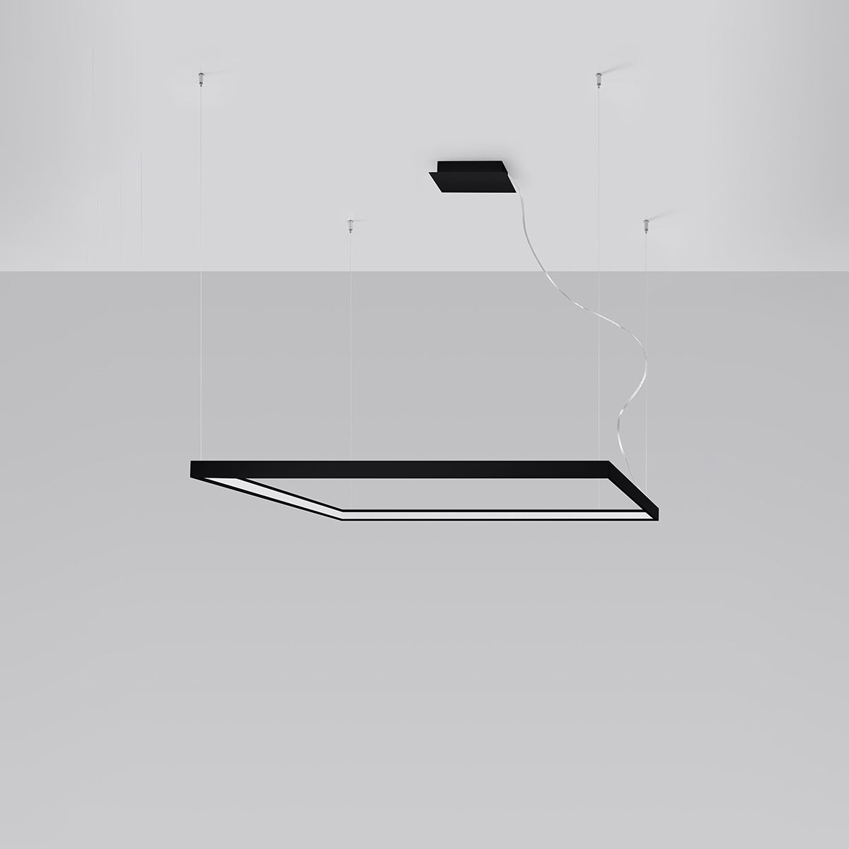 Chandelier NELYA L black 4000K