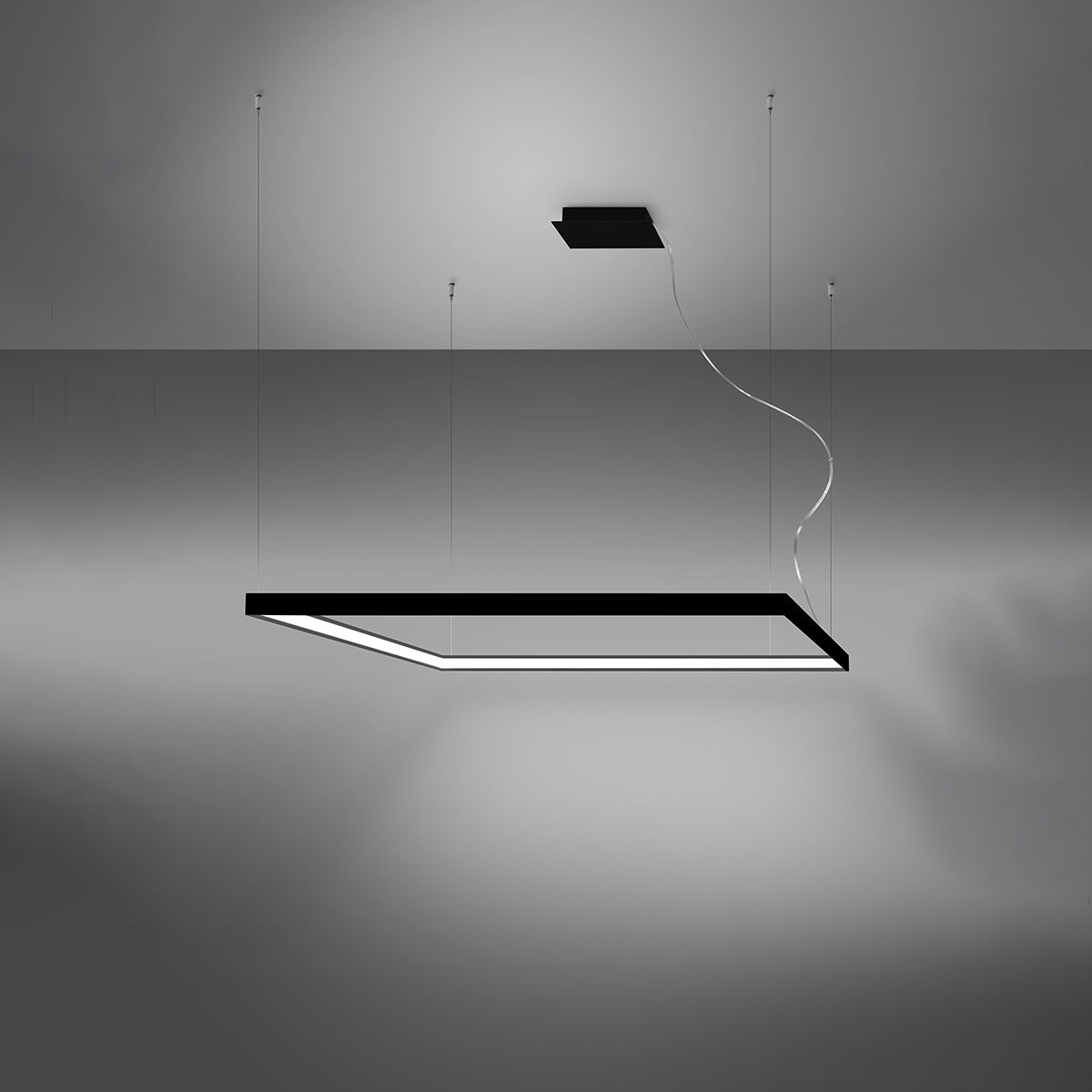 Chandelier NELYA L black 4000K