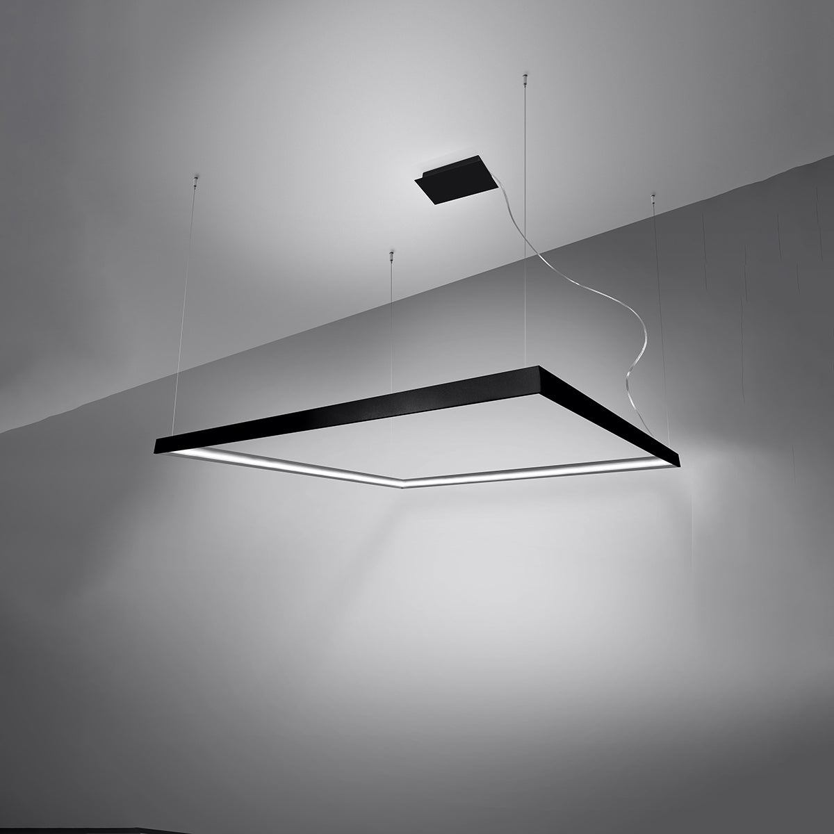 Chandelier NELYA L black 4000K