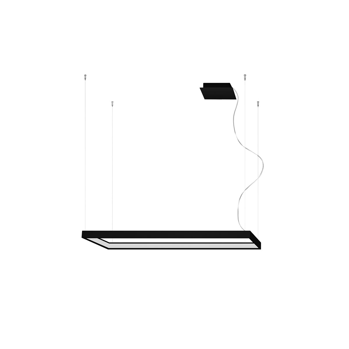 Chandelier TUULA M black 3000K