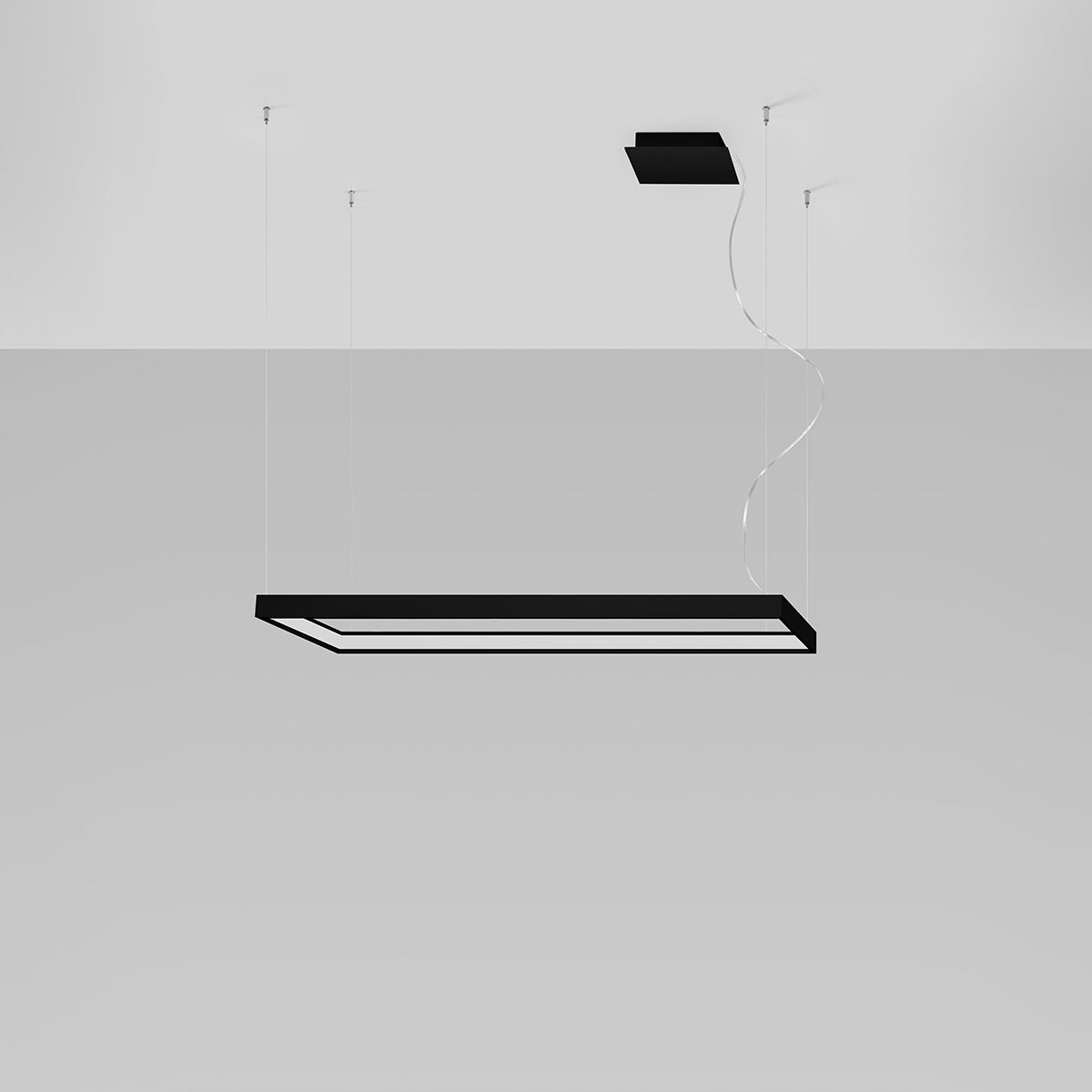 Chandelier TUULA M black 4000K