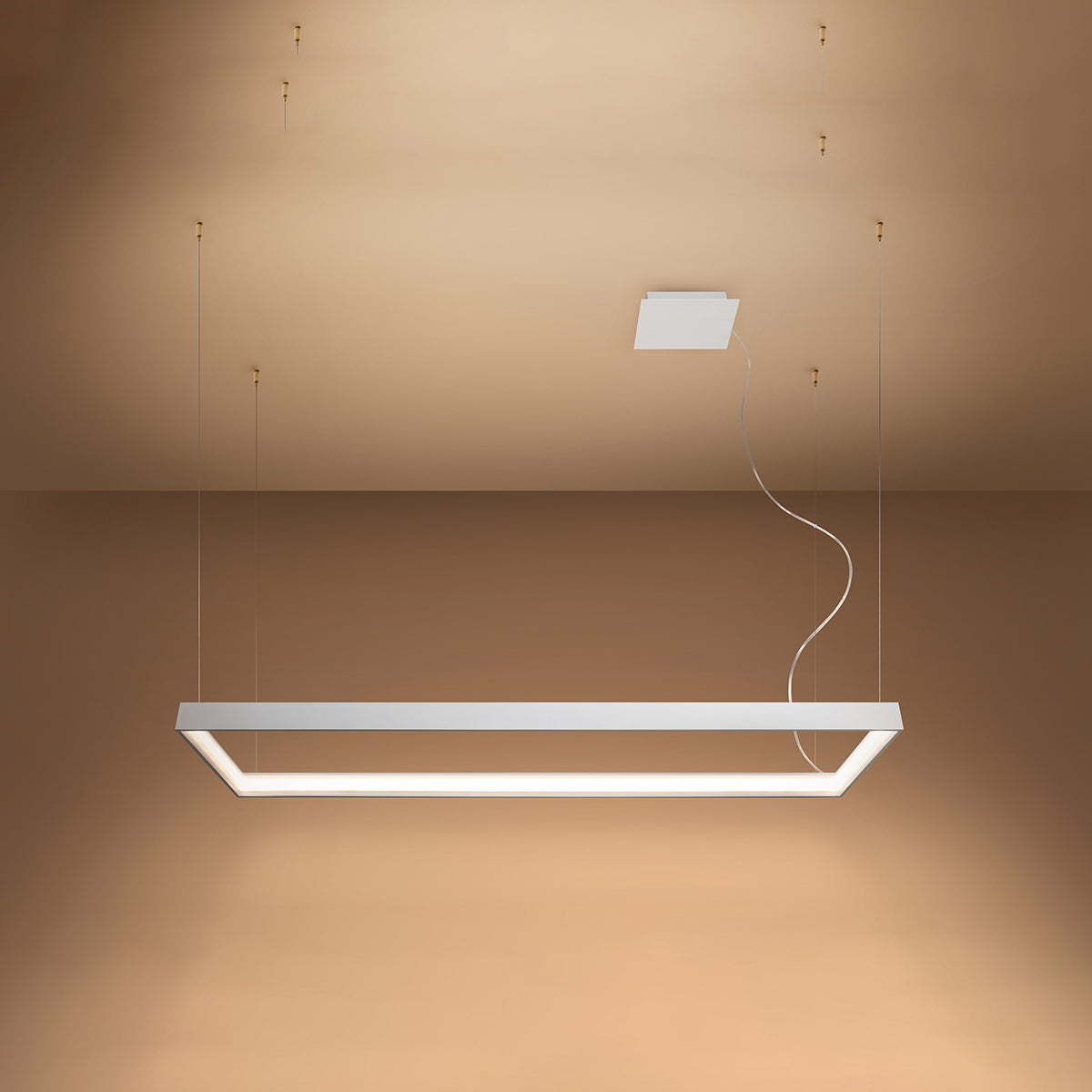 Chandelier TUULA L white 3000K