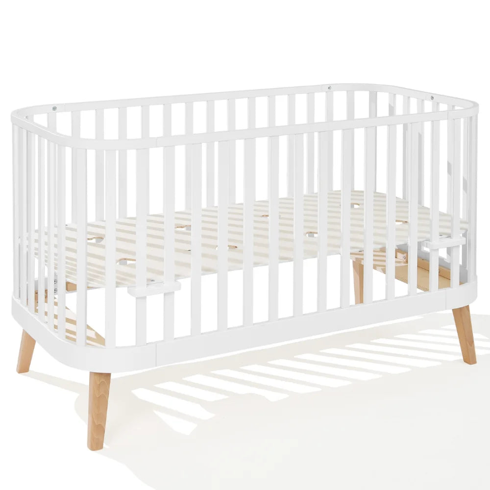 Grand Rounded Convertible Baby Cot – Elegant 3-in-1 Crib - Diamond Work Sp. z o.o.