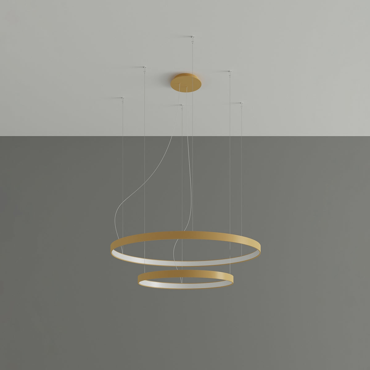 Chandelier RIO 2 55/78 golden LED 3000K