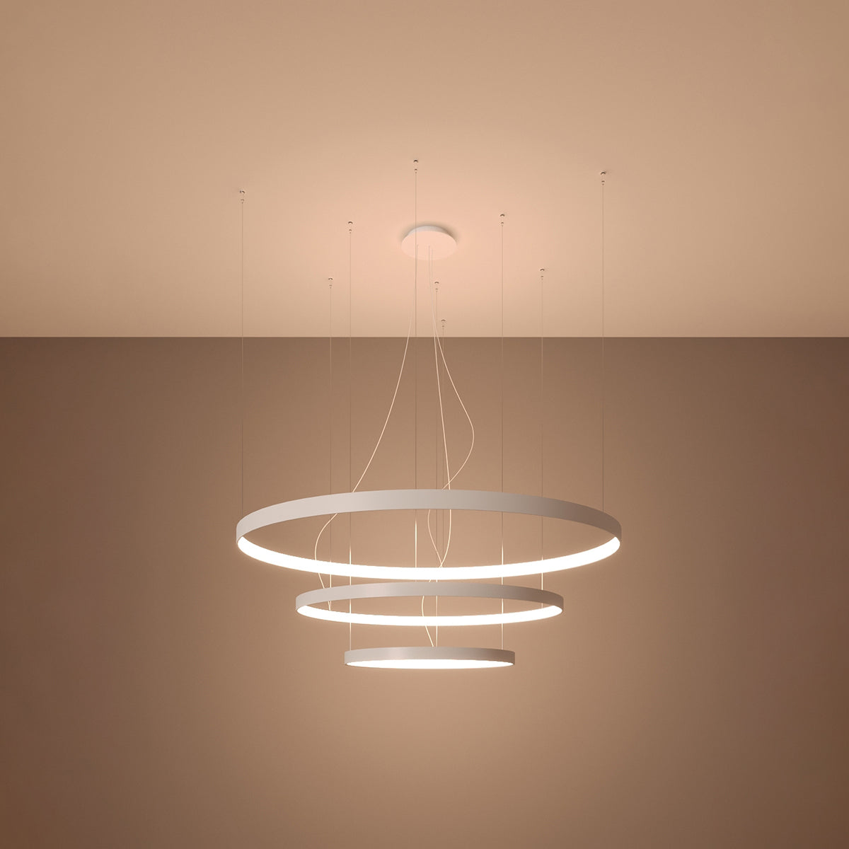 Chandelier RIO 3 55/78/110 white LED 3000K
