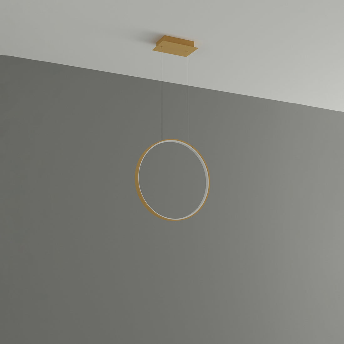 Pendant lamp RIO 55 golden LED 3000K