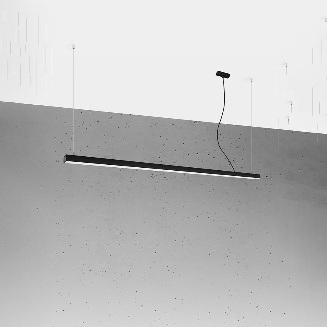 Pendant lamp PINNE 200 black