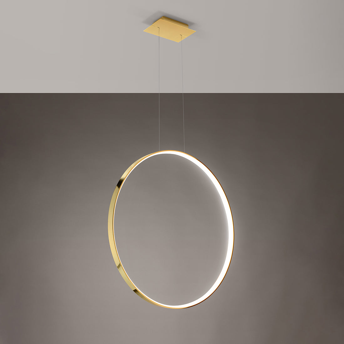 Pendant lamp RIO 78 polished gold LED 3000K
