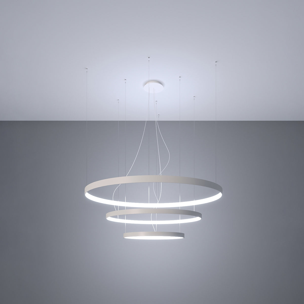 Chandelier RIO 3 55/78/110 white LED 4000K